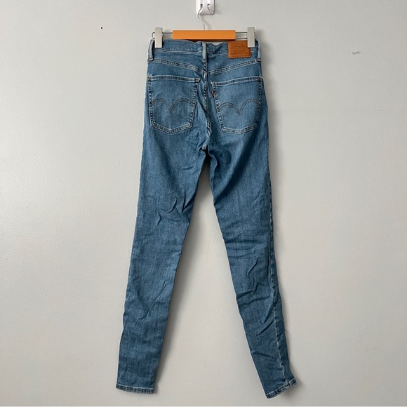 Vintage Levi's Mile High Super Skinny High Waits Denim Jeans - 25 - Picture 7 of 11